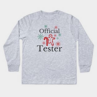 Official Cookie Tester Kids Long Sleeve T-Shirt